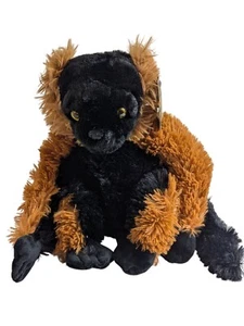 The Petting Zoo 12" Red Ruffed Lemur Stuffed Animal Plush Wild Onez Zoo Animals - Picture 1 of 10