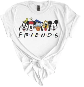 Disney Friends Trip vacaciones familiares, CAMISETA BONITO DISEÑO CAMISAS MULTICOLORES - Imagen 1 de 5