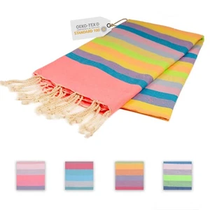 Hamamtuch Saunatuch Strandtuch Pestemal Badetuch Decke XXL groß 90x170 Baumwolle - Bild 1 von 8