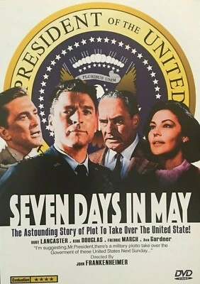SEVEN DAYS IN MAY (1964) Kirk Douglas - Public Domain DVD NO CASE - Image 1 of 2
