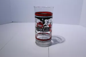 Vintage Coca-Cola Whataburger Poinsettia Christmas 6 " Drinking Glass - Picture 1 of 8