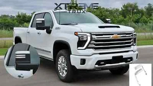 Chrome Mirror Cap Covers Trim Set For 20-24 Chevrolet Silverado 2500 3500 HD - Picture 1 of 4