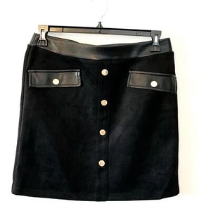 Marc New York Black Suede Skirt - Picture 1 of 10