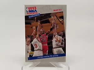 1993 Upper Deck Playoff Highlights #193 Michael Jordan NM - Picture 1 of 2