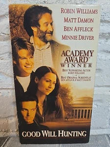 Good Will Hunting VHS 1998 Robin Williams Matt Damon Ben Affleck - Picture 1 of 6
