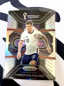 2022 Prizm FIFA World Cup Christian Pulisic Phenomenon Silver Prizm USA ⚽ - Picture 1 of 2
