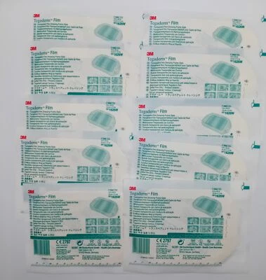 3M Tegaderm Film Dressings 10cm x 12cm Burns/Tattoo/Wounds - Pack of 10