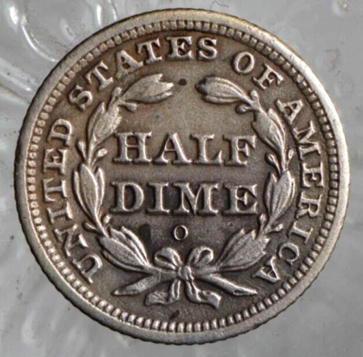1842-O Seated Liberty Half Dime Very Nice Example AU - Image 1 of 4