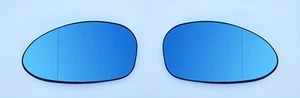 BMW E82 E88 E46 M3 E85 Euro Wing Mirror Glass Tinted Blue Heated Anti Blind-Spot - Bild 1 von 3