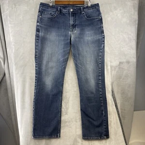 Buffalo David Bitton Jeans Men's 36x32 Jackson-X Straight Leg Stretch Blue Denim - Imagen 1 de 17