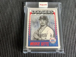 2021 TOPPS PROJECT 70 #453 MOOKIE BETTS / MISTER CARTOON *ENCASED ART* DODGERS - Picture 1 of 2