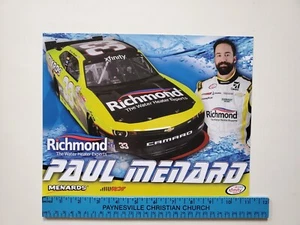 2015 Paul Menard Rheem-Racing NASCAR DRIVER Heldenkarte 11x81⁄2  - Bild 1 von 2