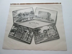 1892 NEW HAMPSHIRE ANTIQUE MAP, MEMORIAL PAGE, HON.  NATHANIEL WHITE, CONCORD NH - Picture 1 of 3
