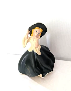 Ceramic Belle Doll 1960's Duncan Hat Retro Old World Charm Collectible - Picture 1 of 9