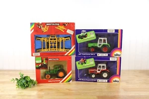4) 1980's Lot of Vintage Tractors | Britains Deutz Fahr Siku 2570 1:32 | F516 - Picture 1 of 7