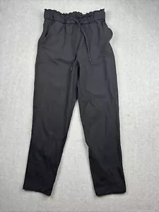 Pantalones Lululemon para mujer 6 negros elásticos cintura apretada rendimiento gimnasio yoga bolsillo - Imagen 1 de 9