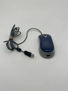 Microsoft Optical Mouse Blue USB And PS/2 Compatible X08 72983 - Works - Picture 1 of 5
