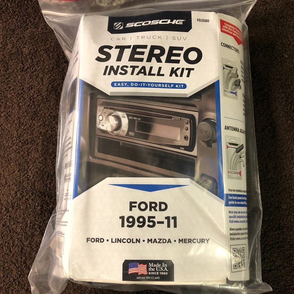 SCOSCHE *FD2080* STEREO INSTALL KIT - FORD 1995 - 11 - Image 1 of 1