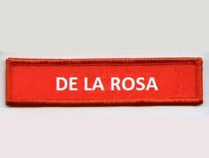 FORMULA ONE F1 RACING TEAM FERRARI hook/loop NAME TAPE: PEDRO DE LA ROSA - Picture 1 of 2