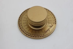 aluminium 60mm Golden knob with scale Aluminum Solid Knob Volume Potentiometer - Picture 1 of 3