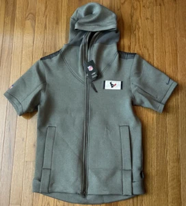 Men's Houston Texans Nike Sideline Showout Short Sleeve Hoodie Jacket NWT Medium - Picture 1 of 1