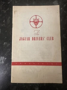Jaguar Drivers’ Club Prospectus. Series 1 E-Type 1964 Handbook Pack Mk2/Mk10 Etc - Picture 1 of 9