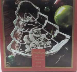 Plato de golosinas Gorham Holiday Traditions North Pole Express 8 1/2" Tree - Imagen 1 de 7