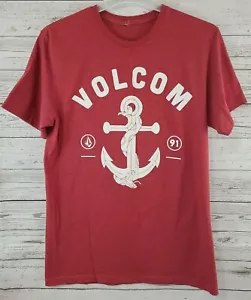 T-shirt uomo Volcom Stone taglia L marrone manica corta stampa grafica 42x30 - Foto 1 di 12