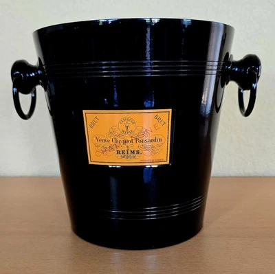 Veuve Clicquot Champagnerkühler, Sektkühler, Sektkübel, schwarz! Vintage 80ziger - Bild 1 von 4