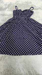 Klassisches Kleid Stop Staring Alicia Estrada Small blau gepunktet - Bild 1 von 7