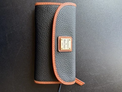NWT Downey & Bourke wallet Black With Brown Trim. Retail $188 - Image 1 of 3