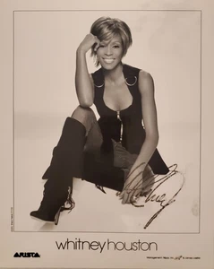 Whitney Houston promo picture 8x10 Signed Photo - Picture 1 of 1
