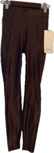 Lululemon Satin Shine High-Rise Tight 25” Espresso Brown – Size 0 – New With Tag - Picture 1 of 8
