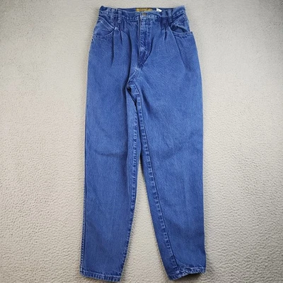 Pantalones de mezclilla vintage Jaclyn Smith para mujer JRs 7/8 cintura alta plisados cónicos años 90 Foto 1 de 4