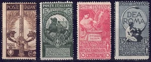 ITALIA REGNO 1911 Unità d'Italia 4v MNH** - Picture 1 of 1