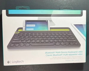 Logitech Bluetooth Multi-Device Wireless Keyboard K480 [ Black ] NEW - Picture 1 of 4