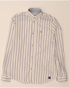 Camicia TRUSSARDI ragazzo 11-12 anni bianca a righe cotone BC12 - Foto 1 di 3
