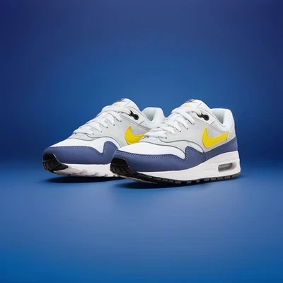 Nike Air Max 1 GS Schuhe Gr. 36,5 NEU blau gelb Damen Jungen Sneaker DZ3307-107 - Bild 1 von 3