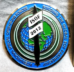 BIG INTERNATIONAL SPECIAL OPERATIONS FORCES CONFERANCE 2012 TAMPA CHALLENGE COIN - Picture 1 of 2
