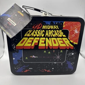 Midway Classic Arcade Defender Tin Lunch Box Toynk Exclusive  - Afbeelding 1 van 4