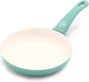 Sartén antiadherente de cerámica Greenlife de 8" para horno turquesa segura sin pasteles - Imagen 1 de 9