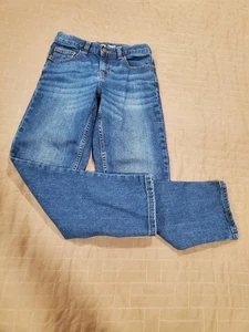 Wonder Nation Boys Denim Jeans 10 Slim Adjustable Waist Straight Leg - Picture 1 of 7