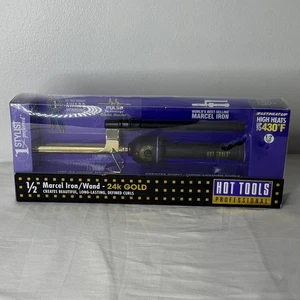 Varita Rizadora Profesional Hot Tools 1/2" Marcel Oro 24k Alto Calor 430F - Imagen 1 de 4