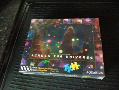 Puzzle 1000 piezas AQUARIUS JJNK-SP "ACROSS THE UNIVERSE" SMITHSONIAN 20"x27" GALAXIA Foto 1 de 4