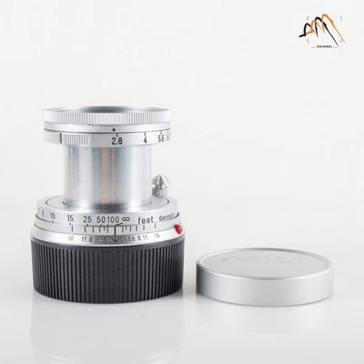 LEITZ Leica Elmar M 50mm/F2.8 Ver.I Silver Lens Yr.1958 Germany #23634 - Image 1 of 4