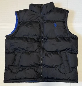 US POLO ASSN - Men's Black Puffer Vest - Size Large - Picture 1 of 6