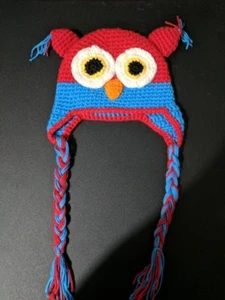 Baby Toddler Crochet Owl Hat beanie cap size 6-12 months - Picture 1 of 1