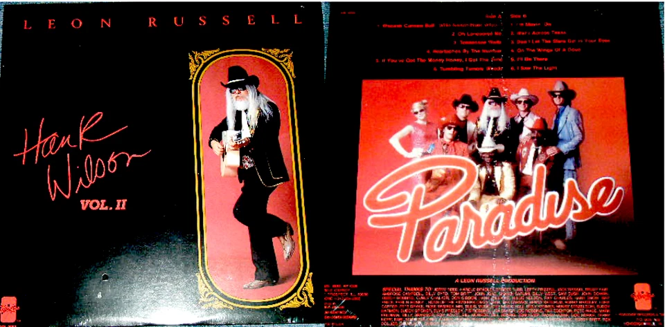 LEON RUSSELL rare LP:  Hank Wilson Vol. 2 [orig. 1984 pressing] SEALED no cutout - Image 1 of 1