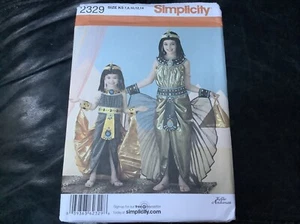 🧵Simplicity #2329 OOP Kinder Pharao Tochter Kostüm Muster Gr. 3-6 UC - Bild 1 von 2