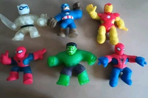 Lot Of 6- HEROES OF GOO ZIT ZU Toy Figures w/CAPTAIN AMERICA - Picture 1 of 4
